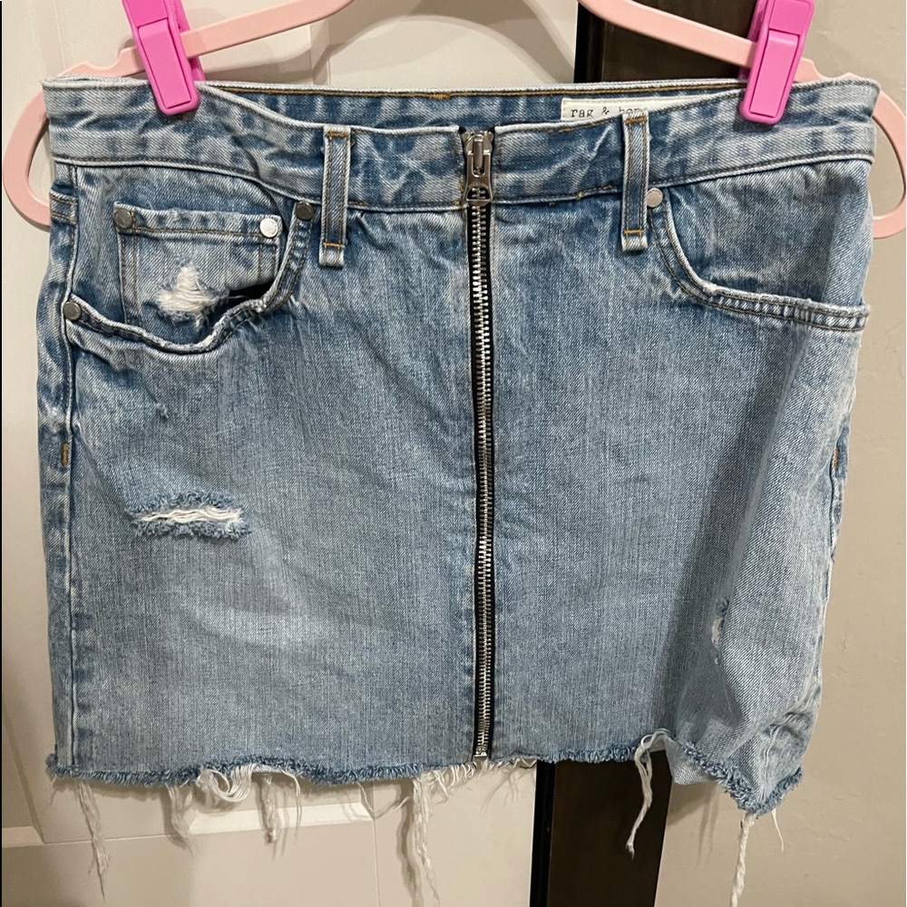 Rag & Bone Zip Up Skirt